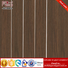 Fourniture d&#39;usine de la Chine Carreaux de céramique en bois rustique brun foncé pour le magasin